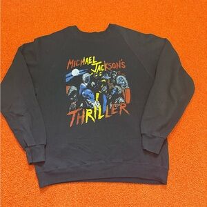 Fruit of the Loom Black Thriller Graphic Men's Sweater